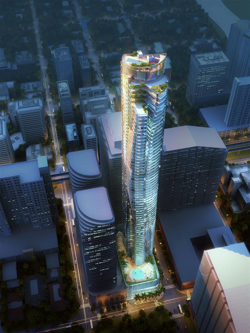 June 21 , 2017 | 78-story tower would have 392 residential units along with retail space, replacing a strip mall that includes Burger King across from Brickell City Centre