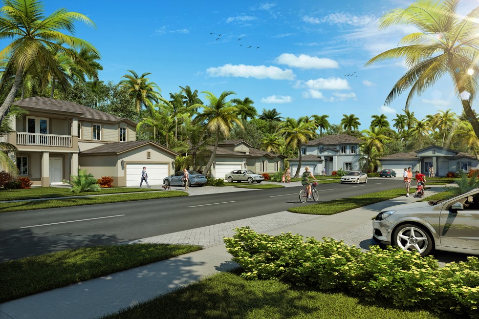 Tropical Villas, a 42-single-family home community, from $328,900 underway in Homestead