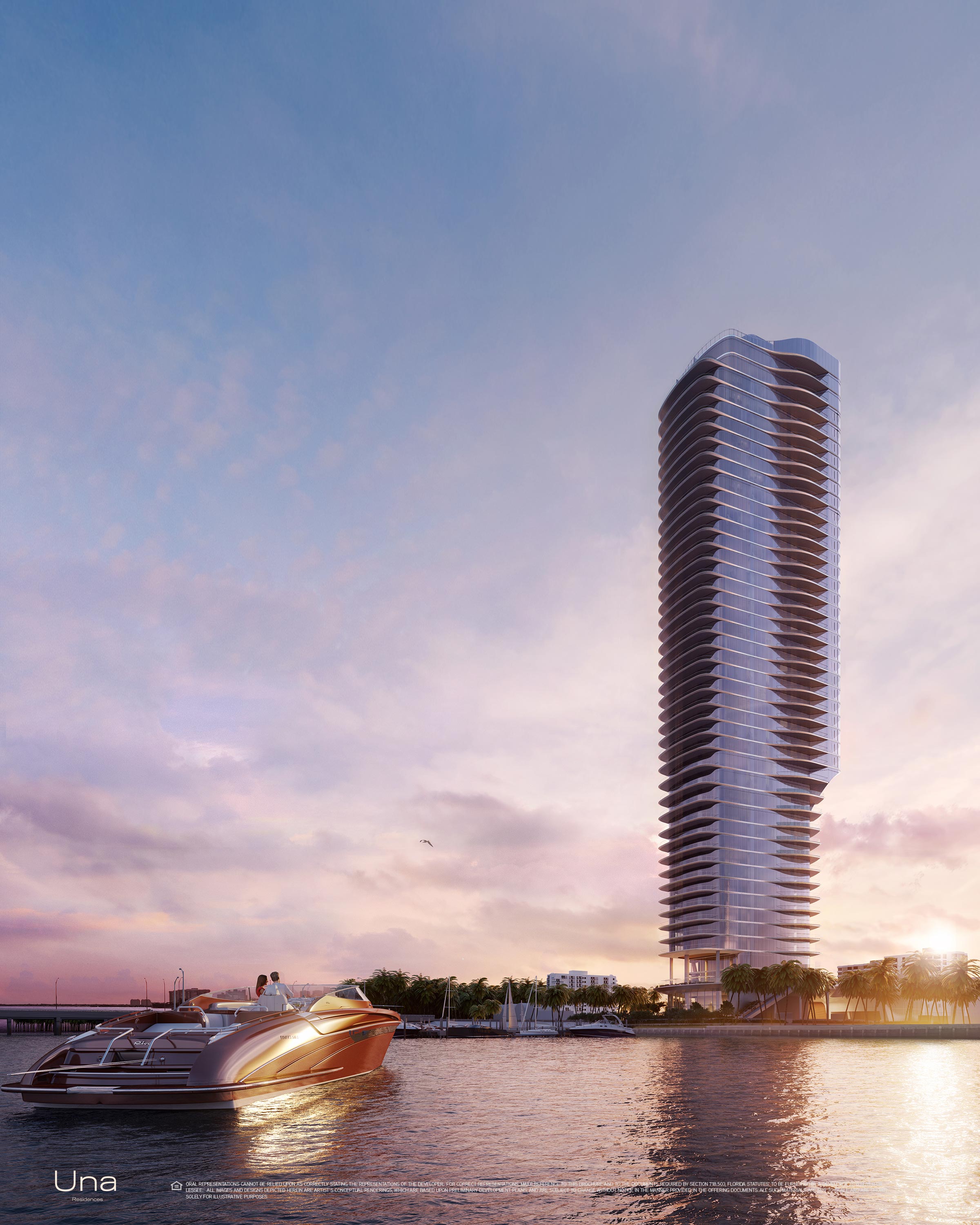 UNA, New luxury waterfront Pre-construction building in Brickell, Prices starting in $900,000