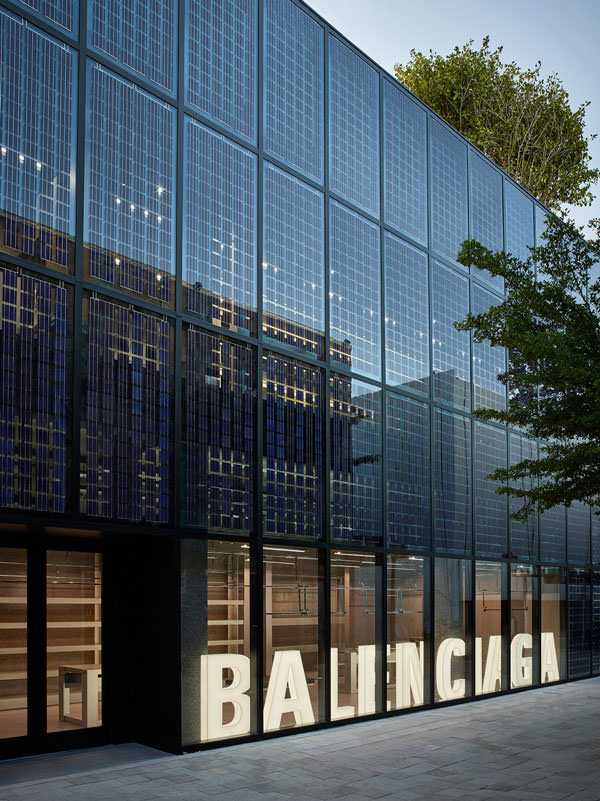 Balenciaga opens at Design District With A Storefront made Of Solar Panels | The Next Miami