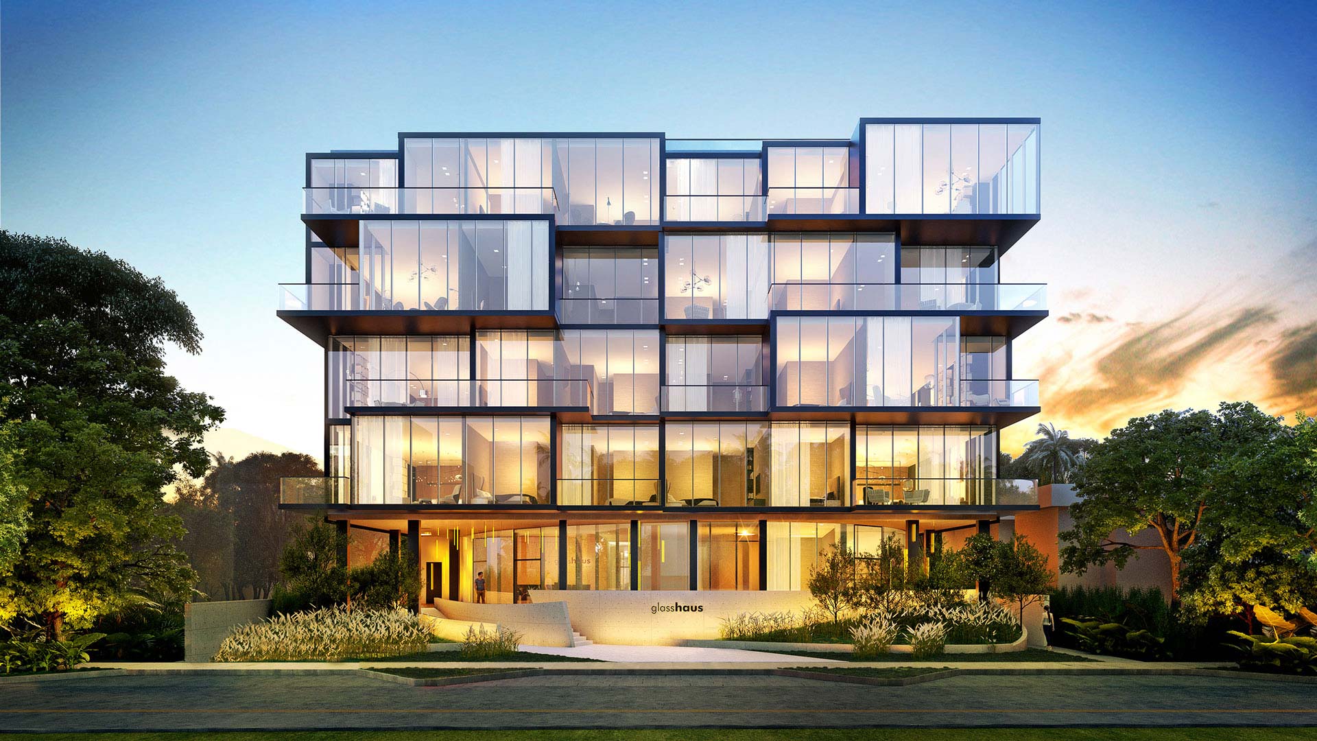 Glasshaus in Coconut Grove