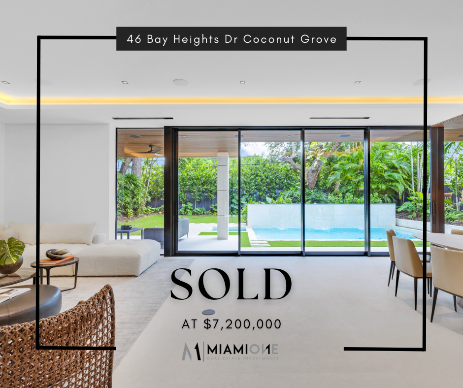 JUST SOLD – NEW CONSTRUCTION IN COCONUT GROVE